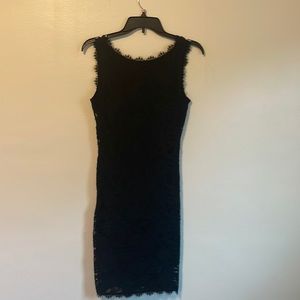 Black lace dress